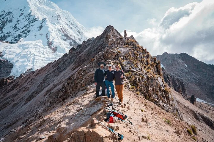 Snow-capped Andean peaks on a 7-day Salkantay and Inca Trail tour to Machu Picchu from Cusco, Peru